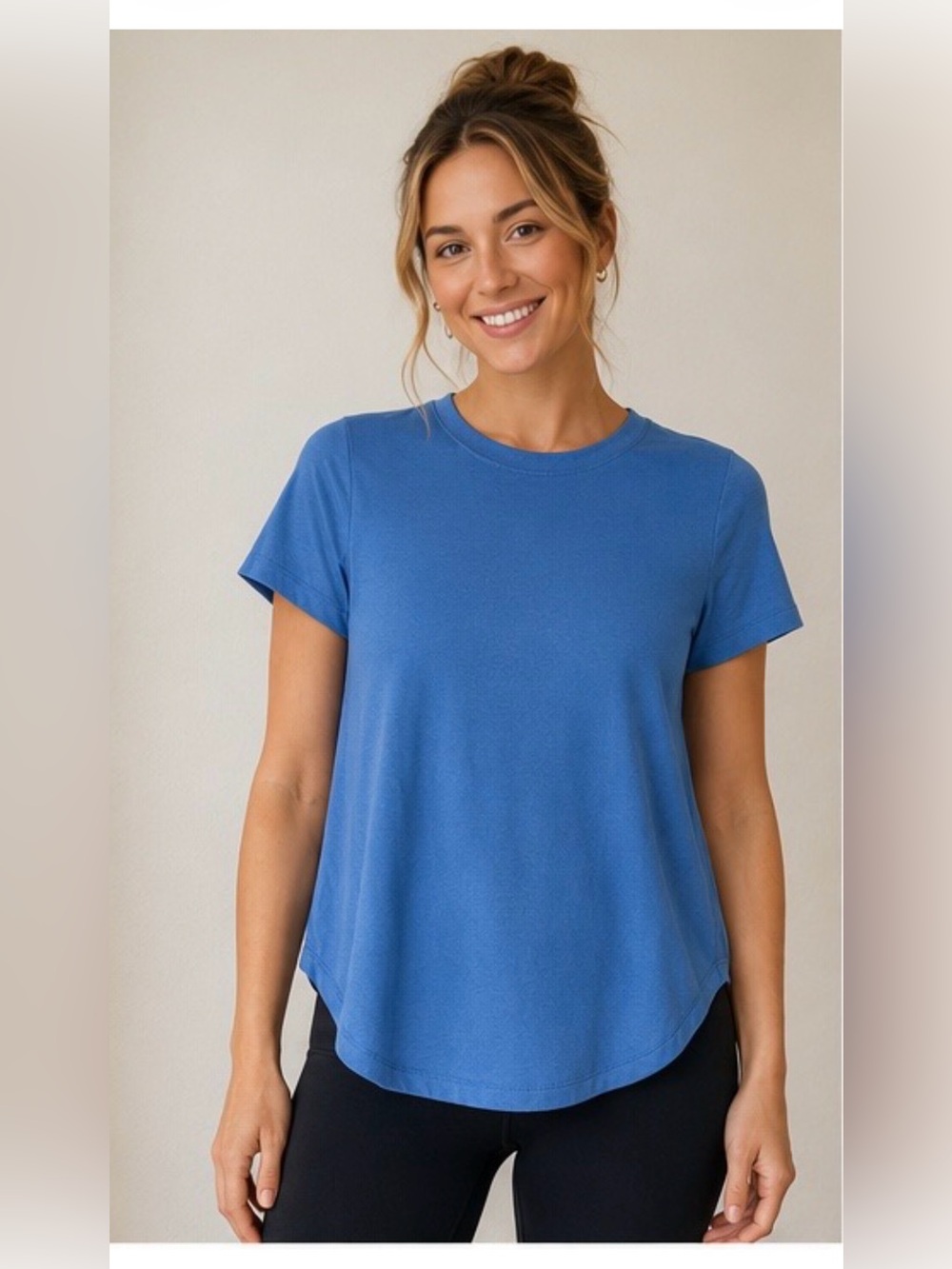 lululemon athletica Short-Sleeve Tee in Bright Blue
